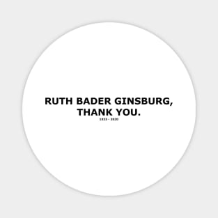 Ruth Bader Ginsburg RBG 2 Magnet